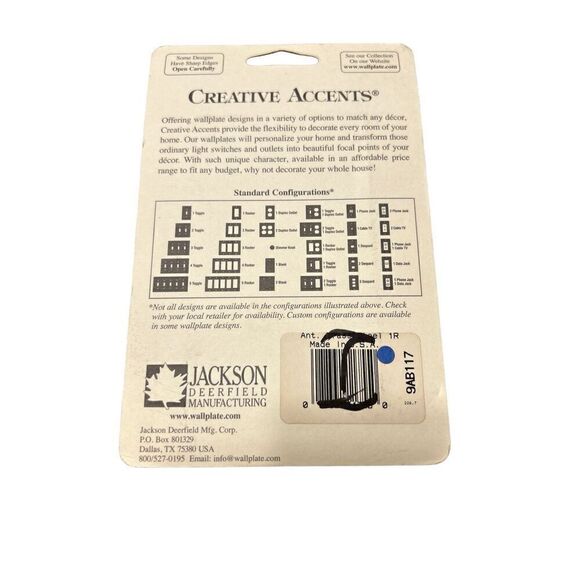 Creative Accents Decorator GFCI Rocker Switch Cover Plate Antique Brass Finish - Picture 3 of 3